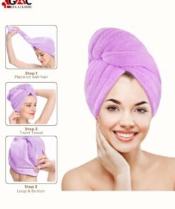 Cap Towel for quick hair drying and after shower use for women and girls turben towel gulaclassic 00021