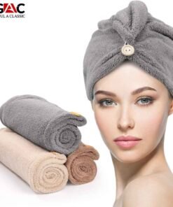 Cap Towel for quick hair drying and after shower use for women and girls turben towel gulaclassic (1)