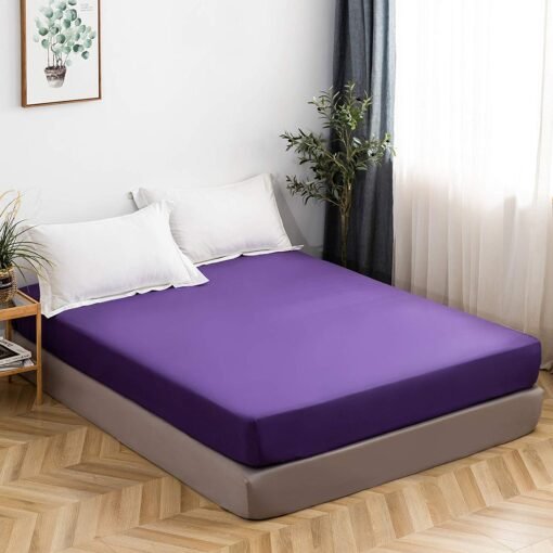 Fitted Bed Sheets- Purple