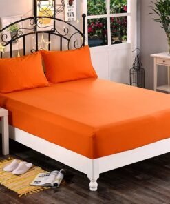 Fitted Bed Sheets- Orange