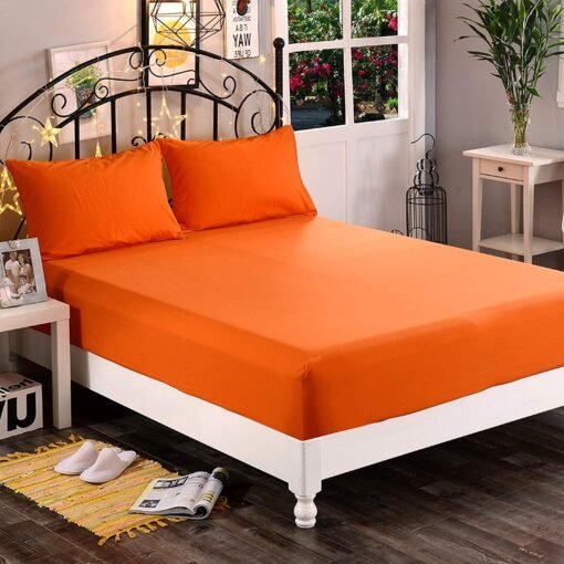 Fitted Bed Sheets- Orange