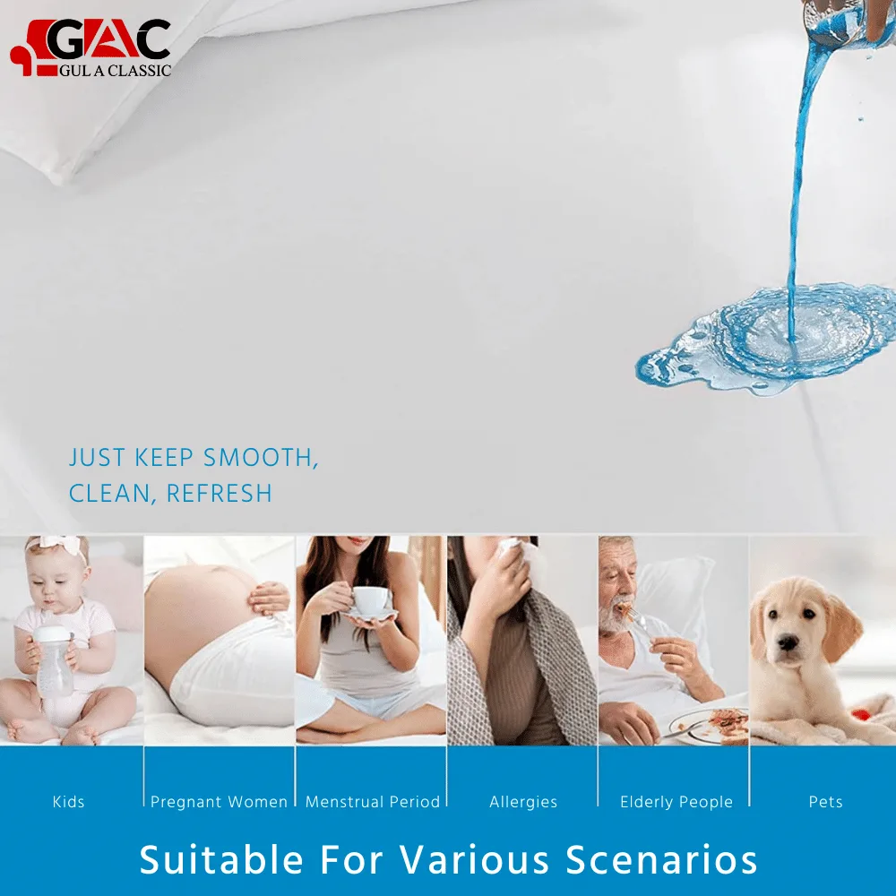 Waterproof Mattress Cover for King, Queen, and Single Mattress Camel - Image 4