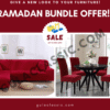 Bundle of 6 Seater L Shape Sofa Cover + 6 Dining Chair Covers