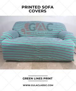 stripe printed sofa covers for 5 seater