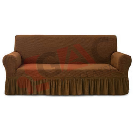 Jacquard Sofa Cover - Frill - Standard Size - Image 4