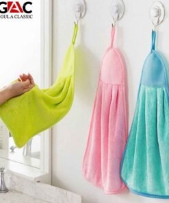 Kitchen Towel and Dish Towel with Hanging loop for everyday kitchen cleaning