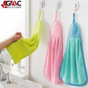 Kitchen Towel and Dish Towel with Hanging loop for everyday kitchen cleaning