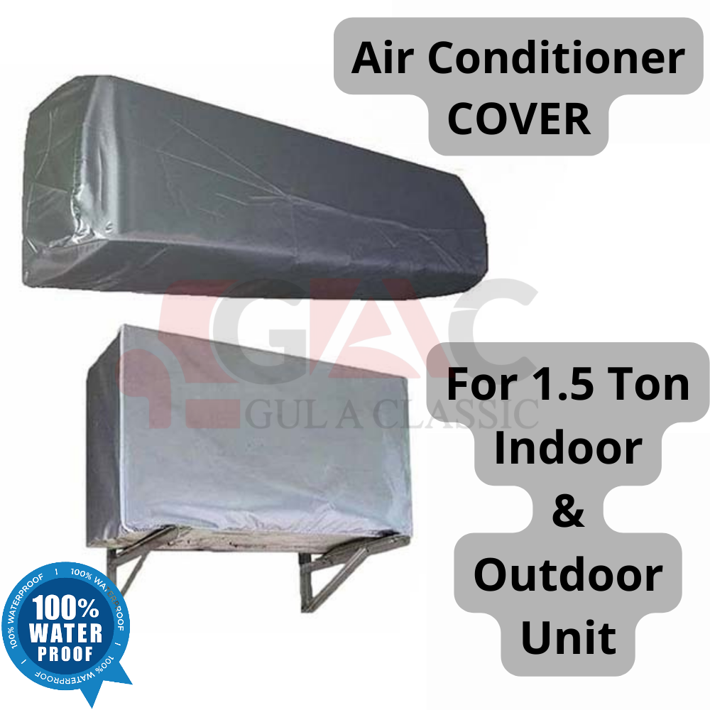 Appliances Cover, Grey Color, Gul A Classic, AC, Fan,Air Condition,Pedestal Fan Cover, parachute Fabric. gulaclassic 1 ton - 1.5 tons - 2 tons