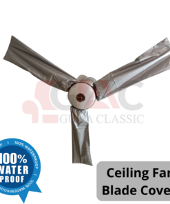 Gul A Classic - Ceiling Fan Blade Cover - Fabric Parachute - Color Solid - Silver Grey - Waterproof And DustProof - Rust and Dust Protection in Winters - Gul A Classic - (4)