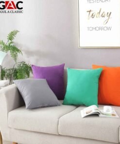 cushion covers for living room sofa sets throw pillows liviing room cushion covers solid colors Cotton Jersey zipper closure Stretchable Fabric (4)