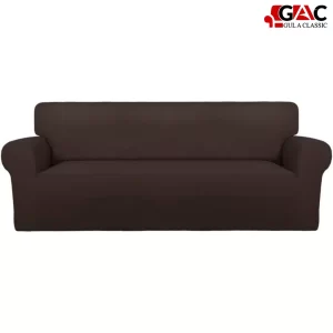 Jersey sofa covers for living room sofa in brown color