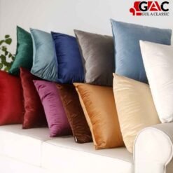 cushion covers for living room sofa sets throw pillows liviing room cushion covers solid colors velvet zipper closure (3)