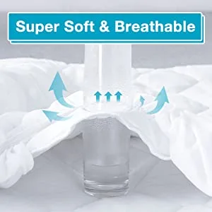 Alternative view of Quilted Waterproof Mattress Protector for Queen/King Bed