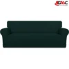 Jersey sofa covers for living room sofa in dark green color