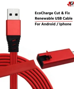 EcoCharge Cut & Fix Renewable USB Cable type - c and iphone (5)