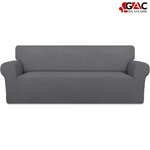 Jersey sofa covers for living room sofa in grey color