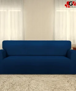 sofa covers for living room in navy blue color