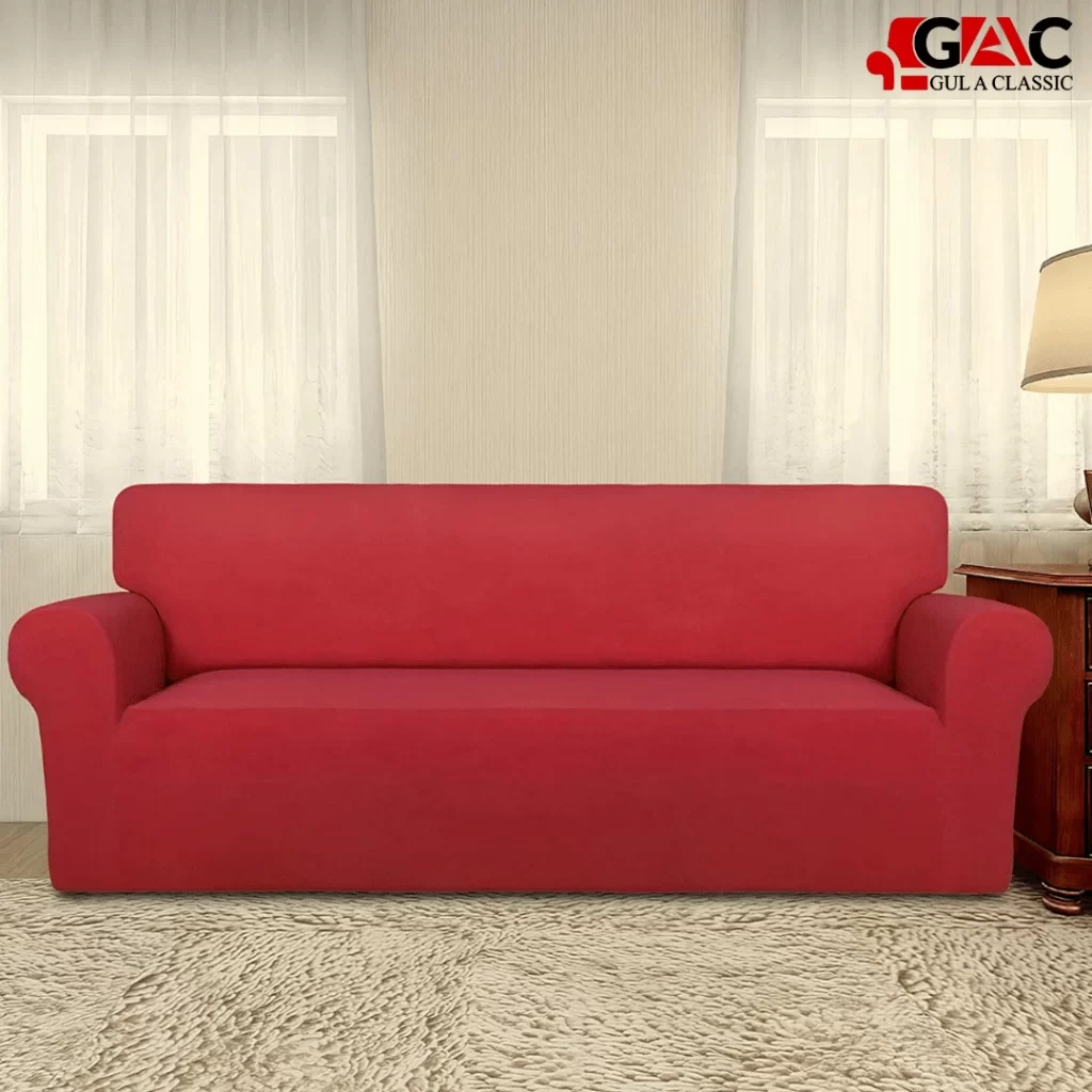 sofa covers in red color