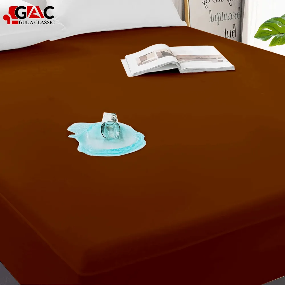 Waterproof Mattress Cover for King, Queen, and Single Mattress Brown