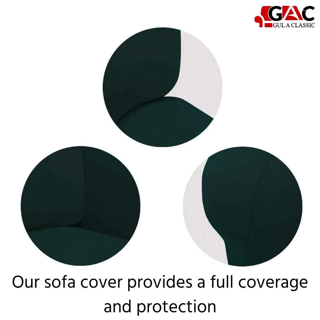 Alternative view of L Shape Sofa Covers - Dark Green