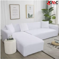 l shape sofa covers for living room sofa in white color