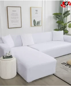 l shape sofa covers for living room sofa in white color