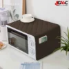 Premium Quilted Cotton Micro Oven Cover with Convenient Side Pockets - Protect and elevate your microwave oven with this high-quality cover made from quilted cotton.