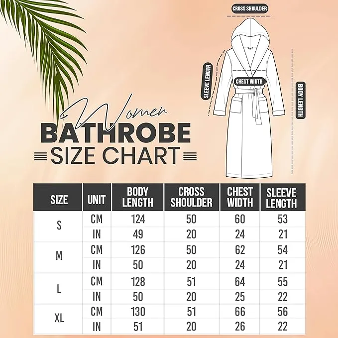 Women fleece hooded bathrobe black size chart all-season plush robe for ladies